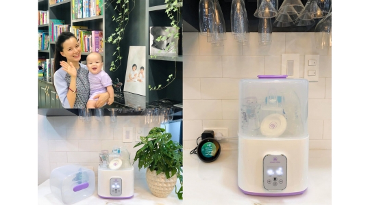 Mẹ Bỉm Sữa Minh Trang Review Máy Tiệt Trùng Sấy Khô Mama's Choice