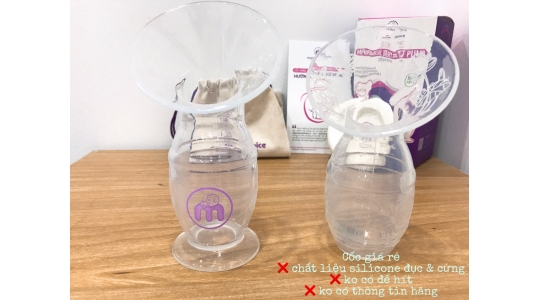 Phân Biệt Cốc Hứng Sữa Silicone Mama's Choice Với Cốc Hứng Sữa Trôi Nổi Trên Thị Trường