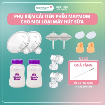 BỘ PHỤ KIỆN MAYMOM CHO MÁY HÚT SỮA REAL BUBEE